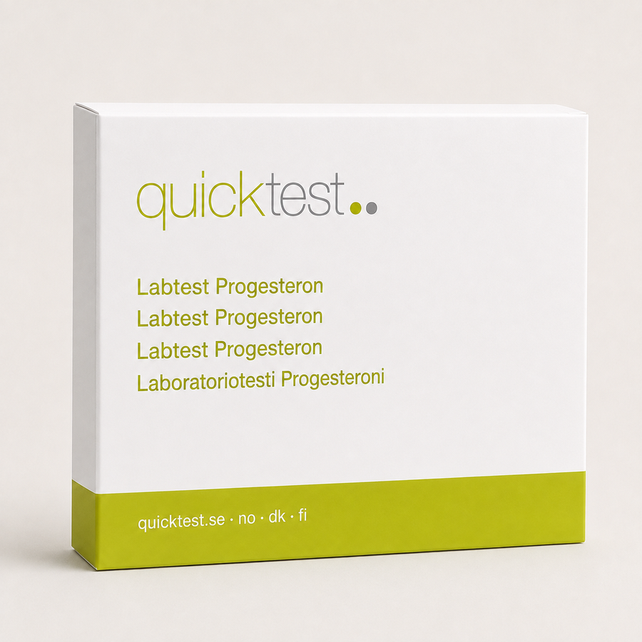 Progesteronitesti - Quicktest laboratoriotesti, pakkaus