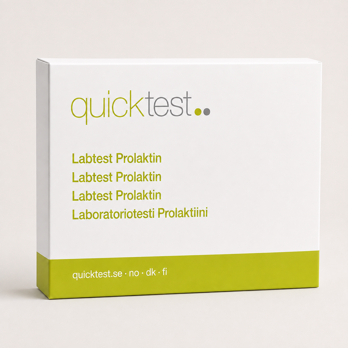 Prolaktiinitesti - Quicktest laboratoriotesti, pakkaus
