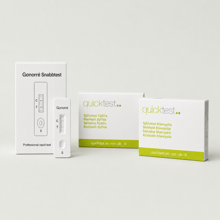 3-in-1 STI-paketti - Klamydia, Tippuri & Kuppa