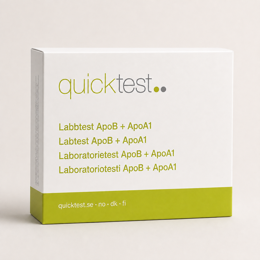 ApoB + ApoA1 + suhde - Quicktest laboratoriotesti, pakkaus