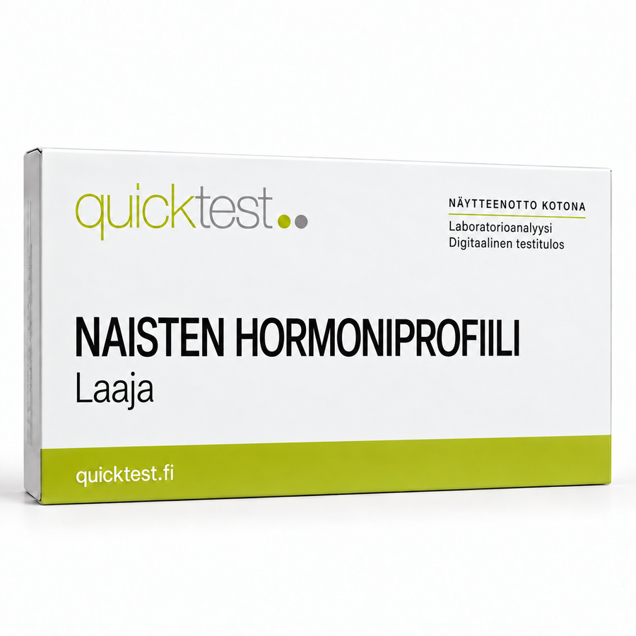 Quicktest NAISTEN HORMONIPROFIILI – Laaja – suomenkielinen tuotekuva