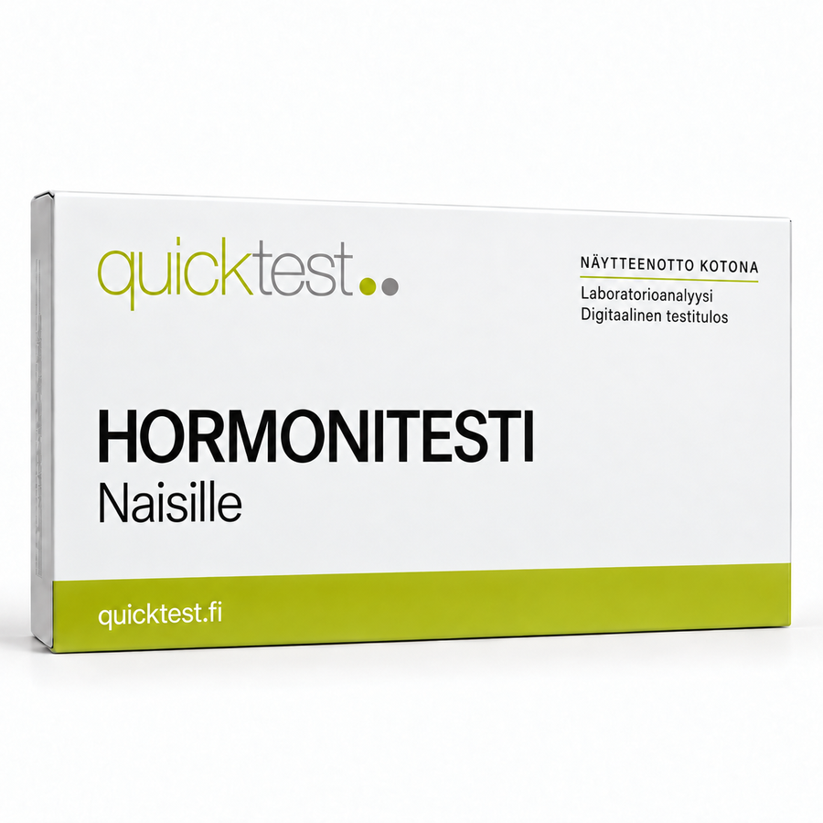 Quicktest HORMONITESTI – Naisille – suomenkielinen tuotekuva