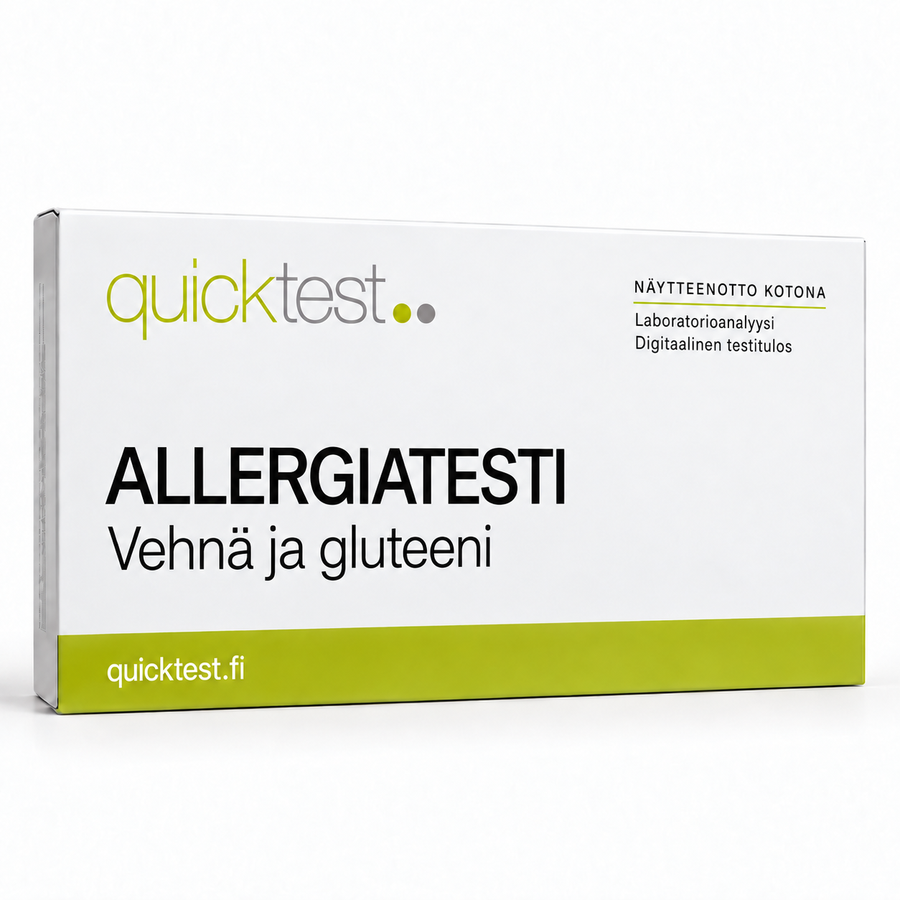 Quicktest ALLERGIATESTI – Vehnä ja gluteeni – suomenkielinen tuotekuva