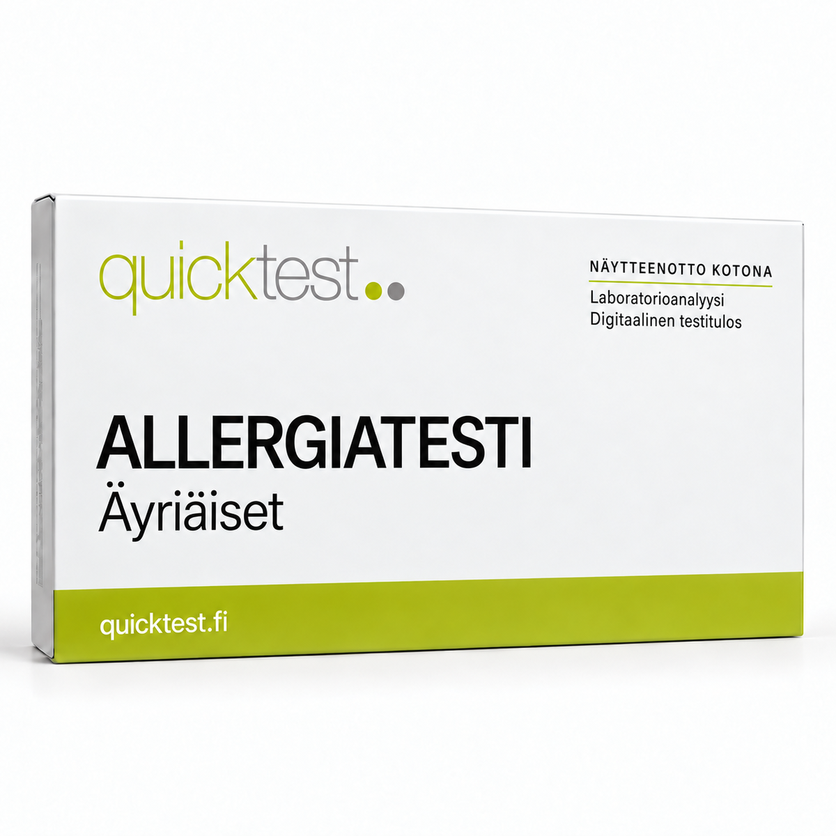 Quicktest ALLERGIATESTI – Äyriäiset – suomenkielinen tuotekuva