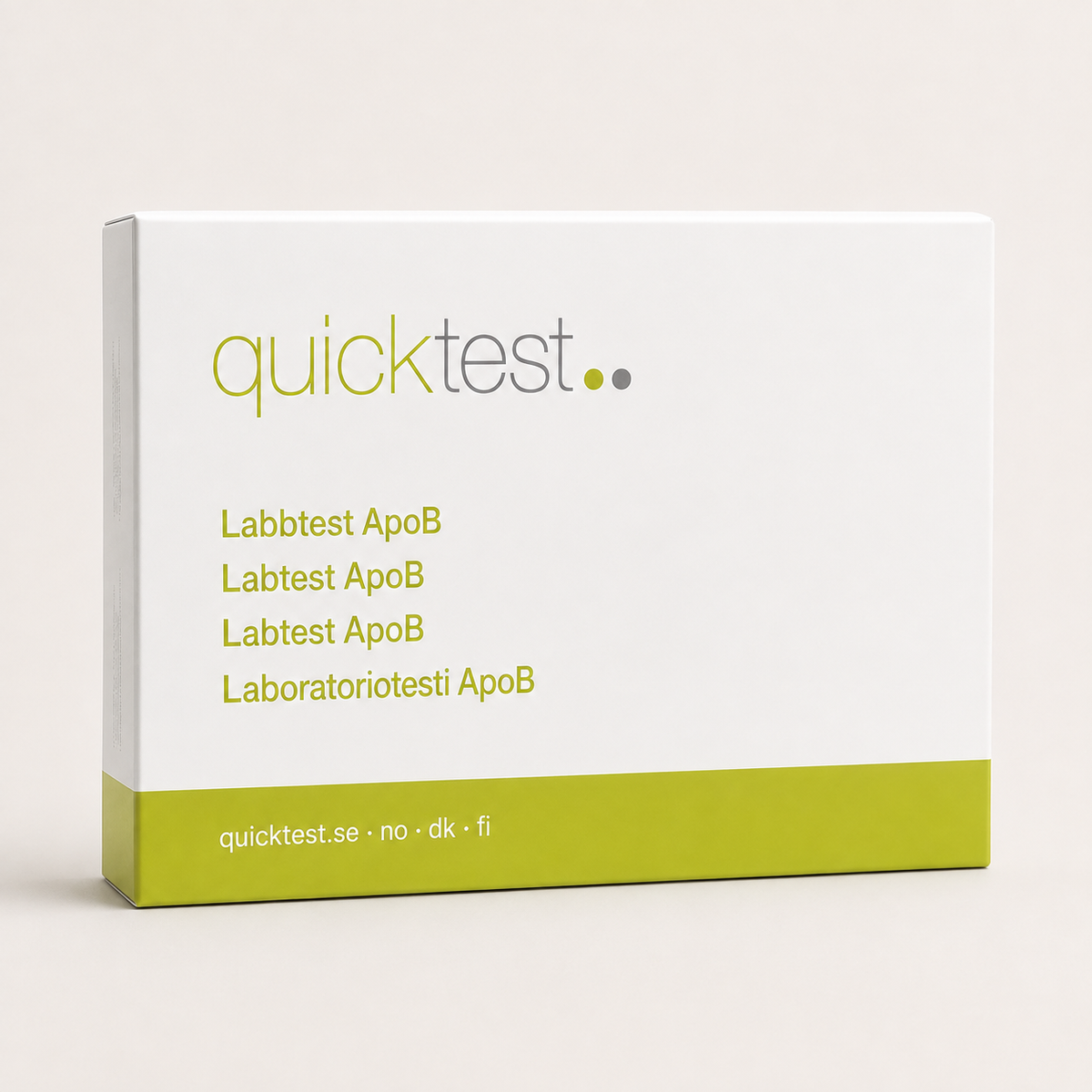ApoB-testi - Quicktest laboratoriotesti, pakkaus