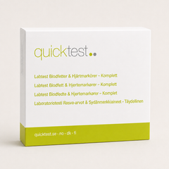 Sydän- ja verisuonitesti Laaja - Quicktest laboratoriotesti, pakkaus