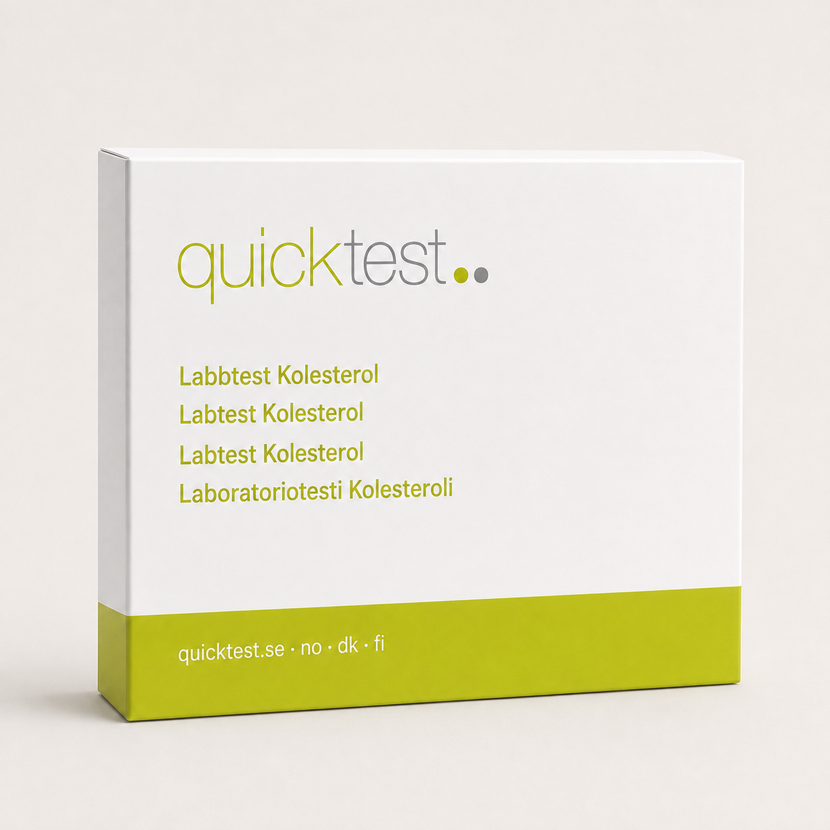 Sydän- ja verisuonitesti Perus - Quicktest laboratoriotesti, pakkaus
