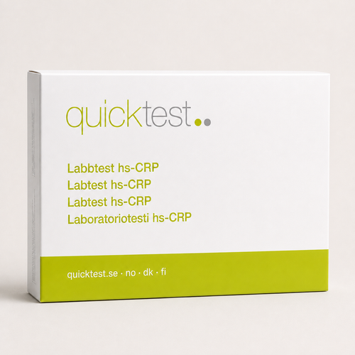 hs-CRP-testi - Quicktest laboratoriotesti, pakkaus