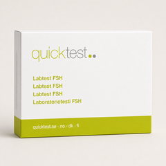 FSH-testi - vaihdevuodet - Quicktest laboratoriotesti, pakkaus