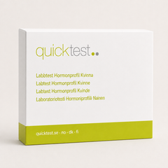 Naisten hormonitesti - kattava hormoniprofiili - Quicktest laboratoriotesti, pakkaus