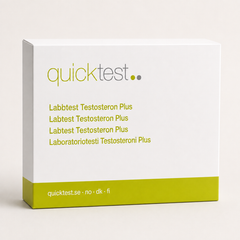 Laaja testosteronitesti - Quicktest laboratoriotesti, pakkaus