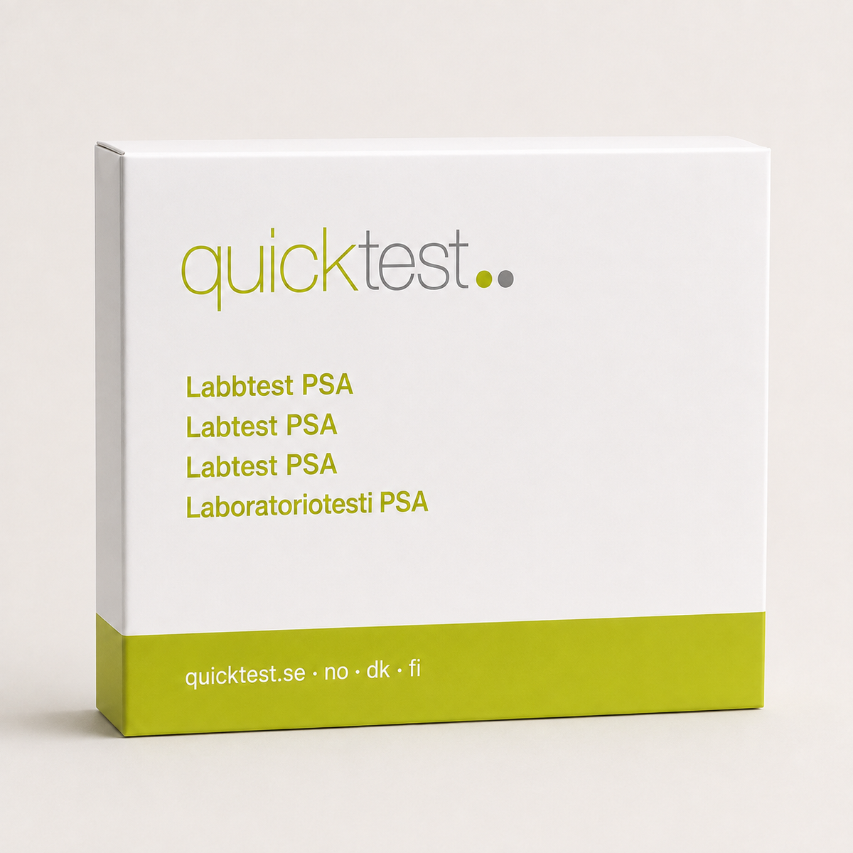 PSA-testi - laboratorioprofiili - Quicktest laboratoriotesti, pakkaus