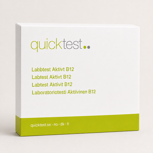 B12-testi - Quicktest laboratoriotesti, pakkaus