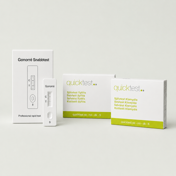 3-in-1 STI-paketti - Klamydia, Tippuri & Kuppa