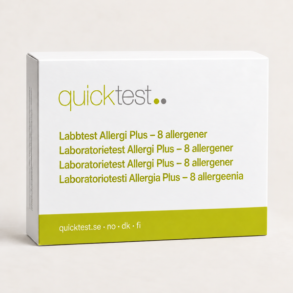 Allergiatesti Plus (8 allergeenia) Laboratoriotesti - Näytteenotto kotona