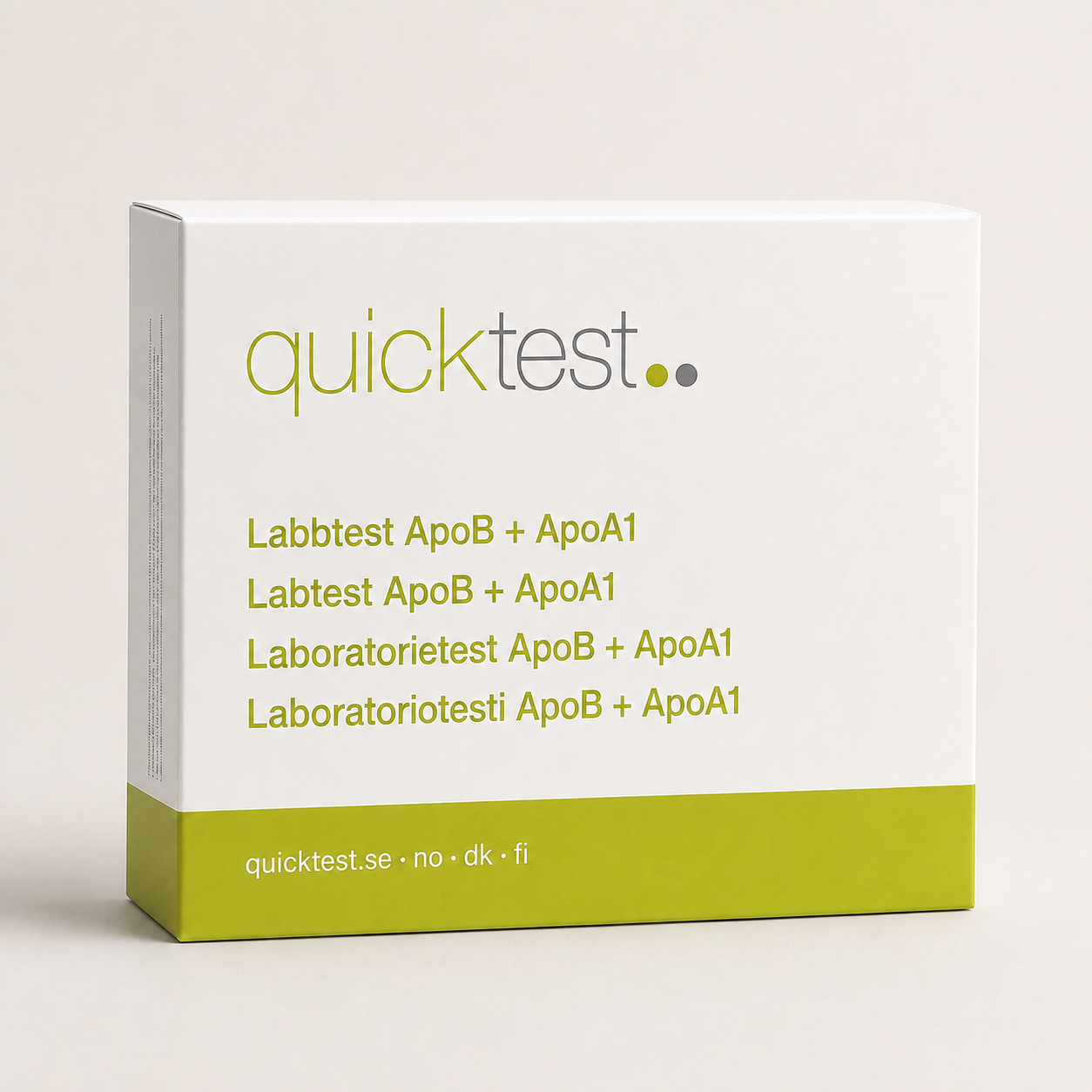 ApoB + ApoA1 + suhde - Quicktest laboratoriotesti, pakkaus