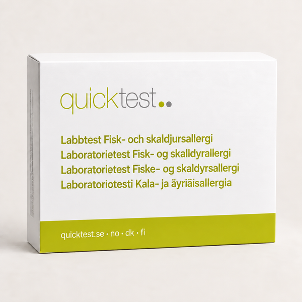 Kala- ja äyriäisallergialaboratoriotesti - Näytteenotto kotona