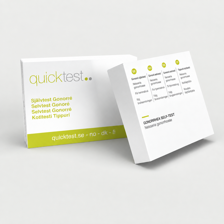 Quicktestin tippurin kotitesti – pakkauksen kuvitus