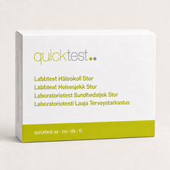 Quicktest Terveystarkastus suuri – kotilaboratoriotestipaketti