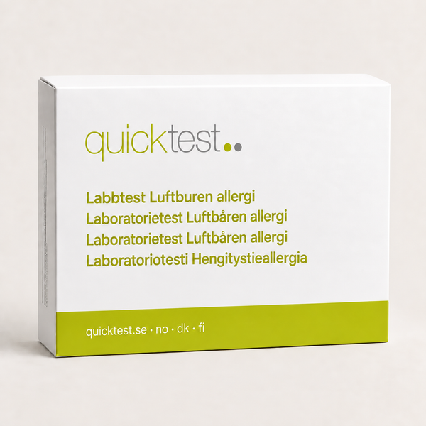 Ilmateitse leviävän allergian laboratoriotesti - Näytteenotto kotona
