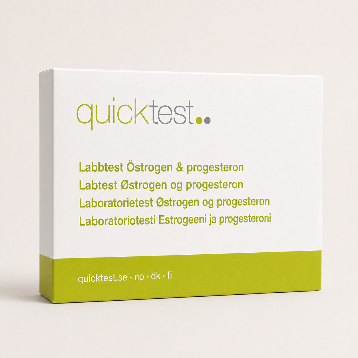 Estrogeeni- ja progesteronitesti - Quicktest laboratoriotesti, pakkaus