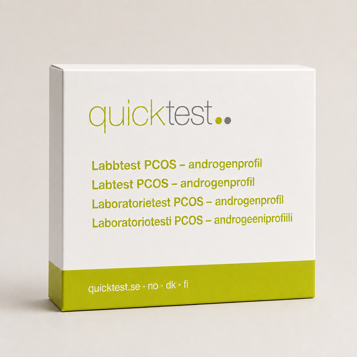 PCOS-testi - androgeeniprofiili - Quicktest laboratoriotesti, pakkaus