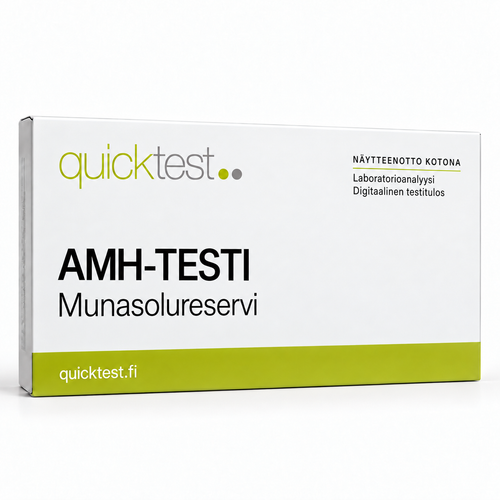 Quicktest AMH-TESTI – Munasolureservi – suomenkielinen tuotekuva