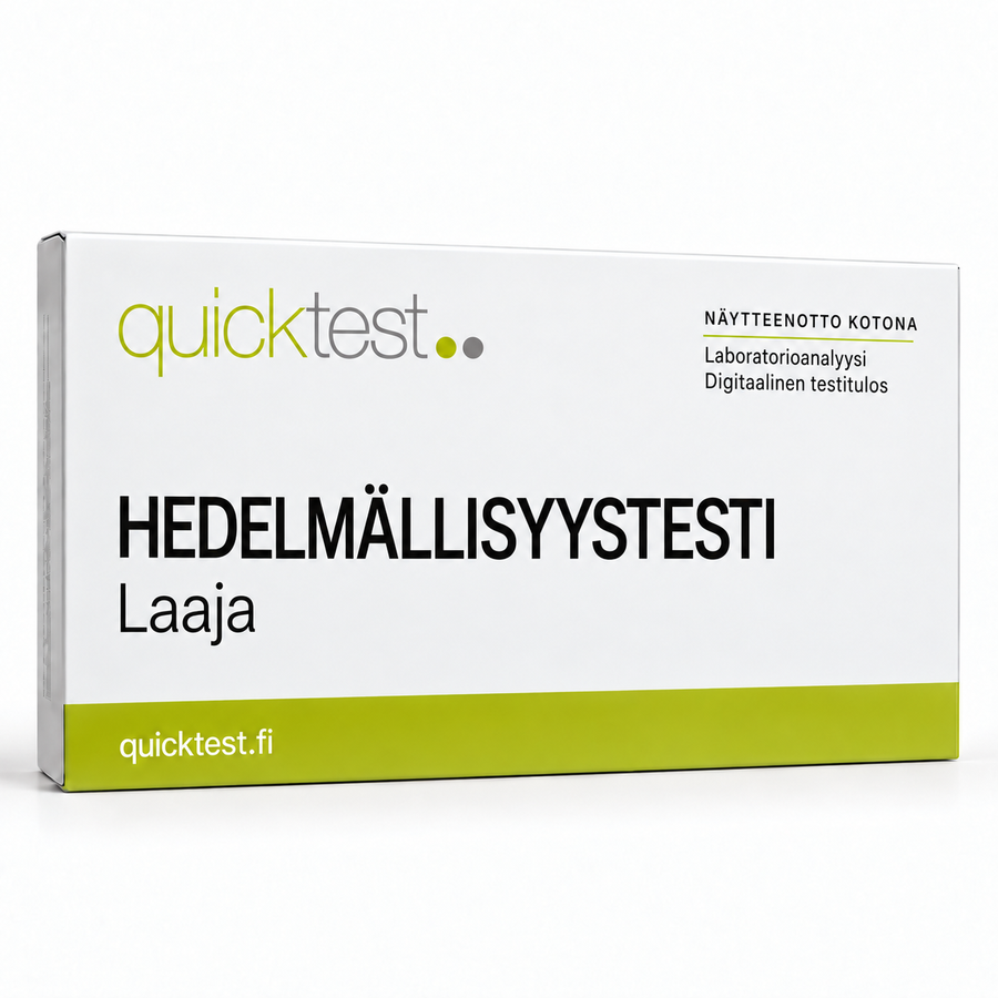 Quicktest HEDELMÄLLISYYSTESTI – Laaja – suomenkielinen tuotekuva
