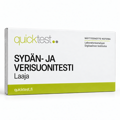 Quicktest SYDÄN- JA – VERISUONITESTI – Laaja – suomenkielinen tuotekuva