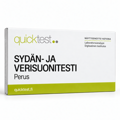 Quicktest SYDÄN- JA – VERISUONITESTI – Perus – suomenkielinen tuotekuva
