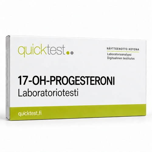 Quicktest 17-OH-PROGESTERONI – Laboratoriotesti – suomenkielinen tuotekuva