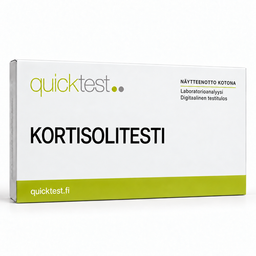 Quicktest KORTISOLITESTI – suomenkielinen tuotekuva