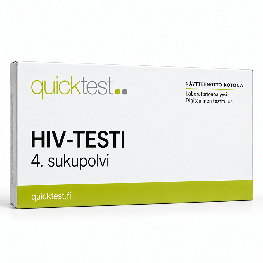 Quicktest HIV-TESTI – 4. sukupolvi – suomenkielinen tuotekuva