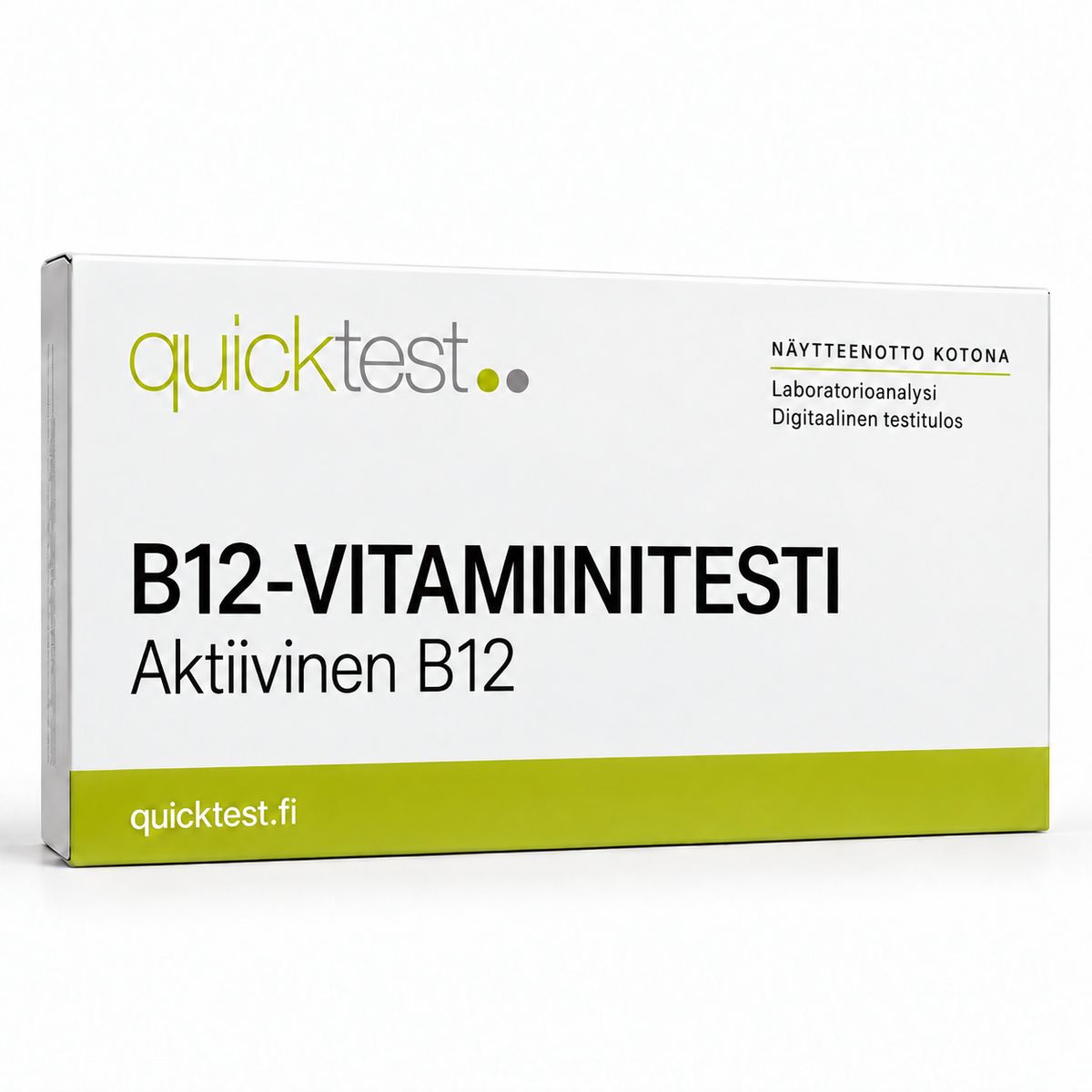 Quicktest B12-VITAMIINITESTI – Aktiivinen B12 – suomenkielinen tuotekuva