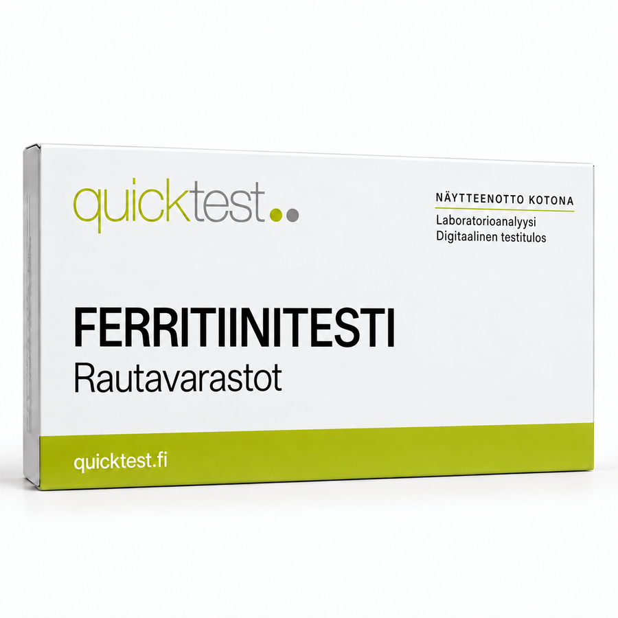 Quicktest FERRITIINITESTI – Rautavarastot – suomenkielinen tuotekuva