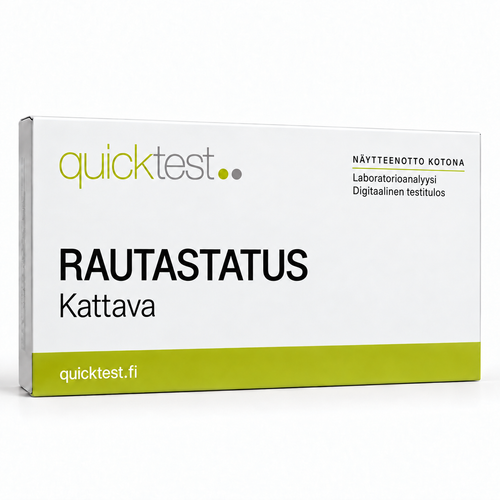Quicktest RAUTASTATUS – Kattava – suomenkielinen tuotekuva