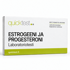 Quicktest ESTROGEENI JA – PROGESTERONI – Laboratoriotesti – suomenkielinen tuotekuva