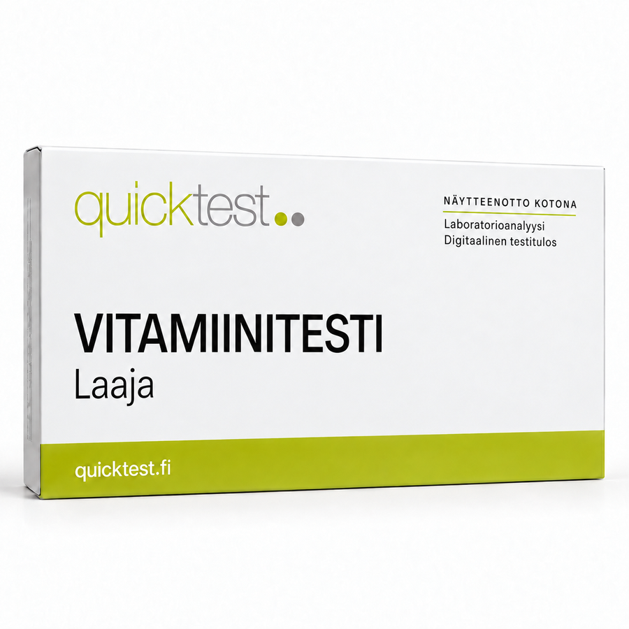 Quicktest VITAMIINITESTI – Laaja – suomenkielinen tuotekuva