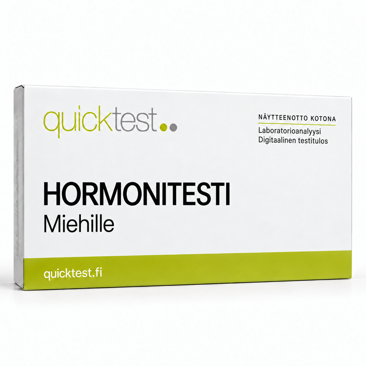 Quicktest HORMONITESTI – Miehille – suomenkielinen tuotekuva