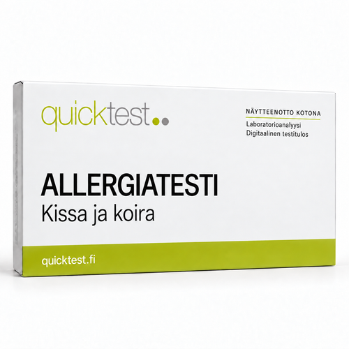 Quicktest ALLERGIATESTI – Kissa ja koira – suomenkielinen tuotekuva