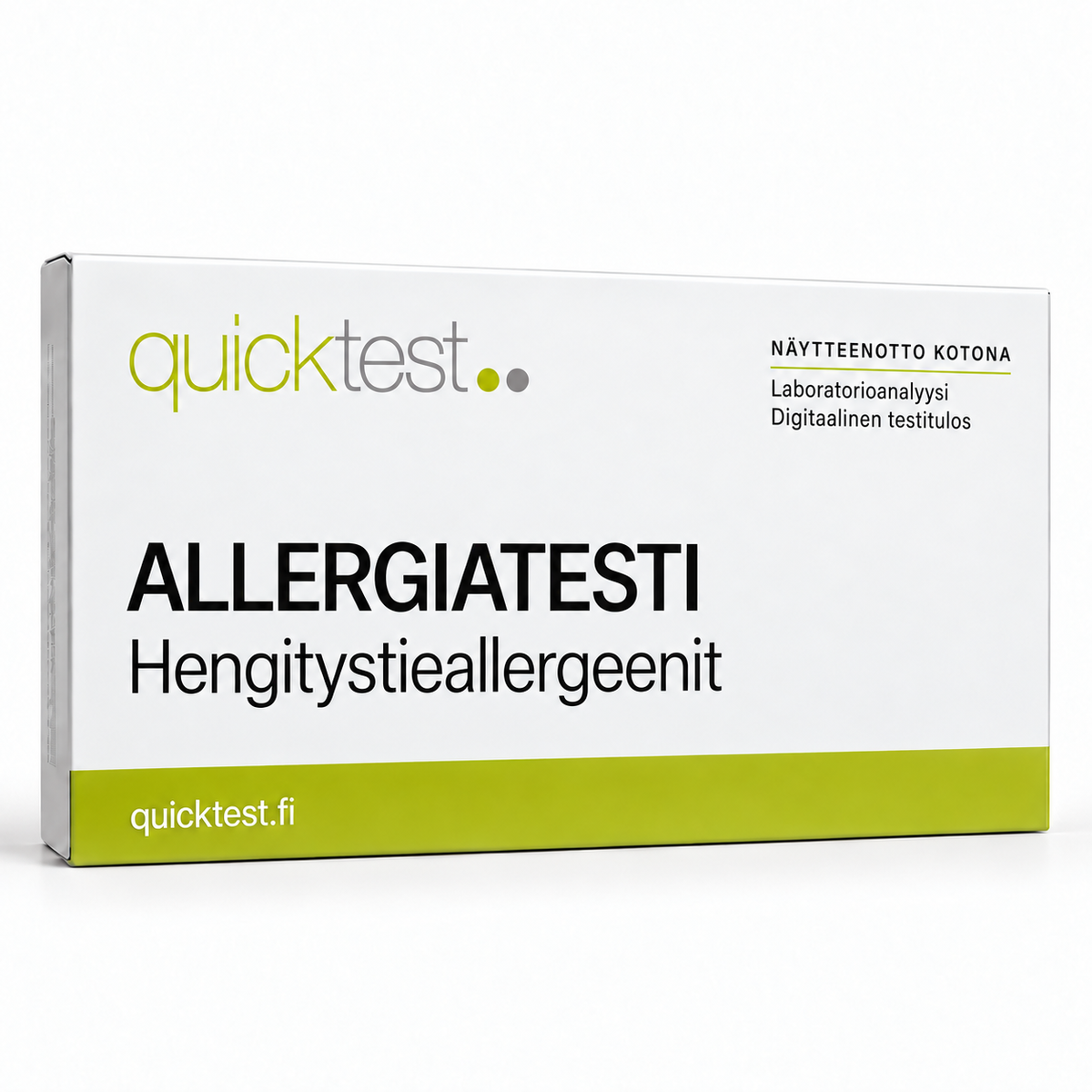 Quicktest ALLERGIATESTI – Hengitystieallergeenit – suomenkielinen tuotekuva