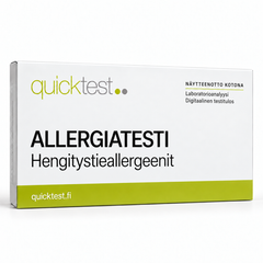 Quicktest ALLERGIATESTI – Hengitystieallergeenit – suomenkielinen tuotekuva