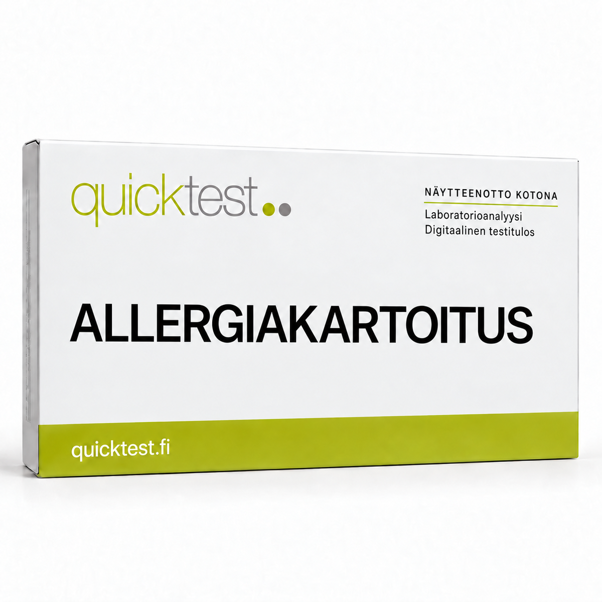 Quicktest Allergiakartoitus – Laboratoriotesti: siitepöly, lemmikit, pölypunkit ja valitut ruoka-aineet.