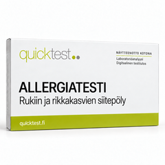 Quicktest ALLERGIATESTI – Rukiin ja rikkakasvien siitepöly – suomenkielinen tuotekuva