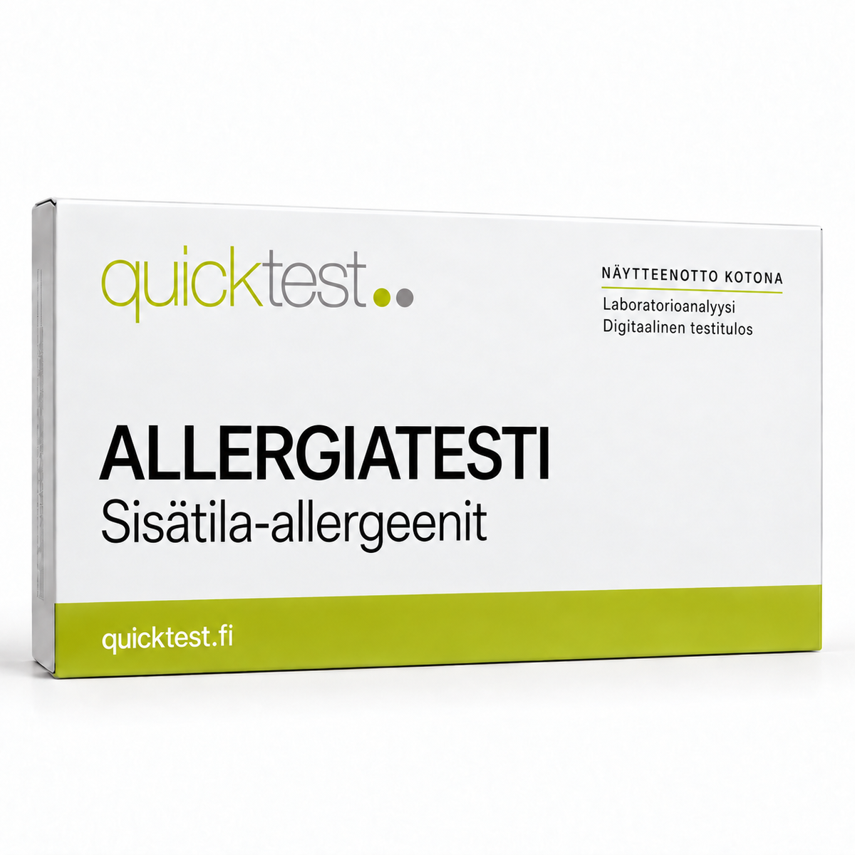 Quicktest ALLERGIATESTI – Sisätila-allergeenit – suomenkielinen tuotekuva