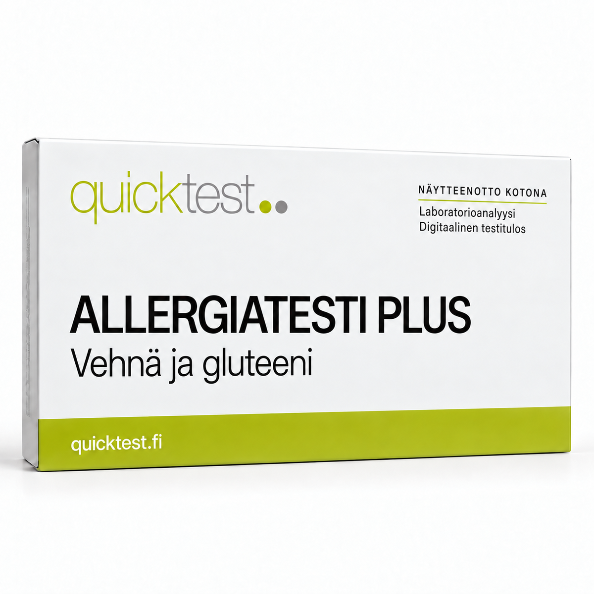 Quicktest ALLERGIATESTI PLUS – Vehnä ja gluteeni – suomenkielinen tuotekuva