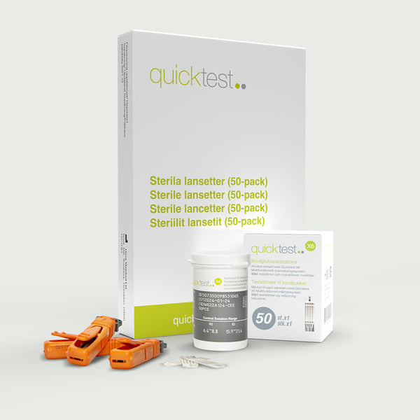 X6 täyttöpakkaus - verensokeriliuskat 50 kpl