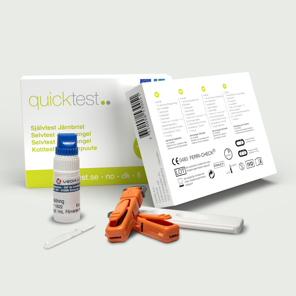 Quicktestin raudanpuutostesti