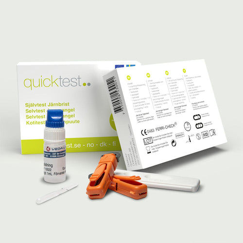 Quicktestin raudanpuutostesti