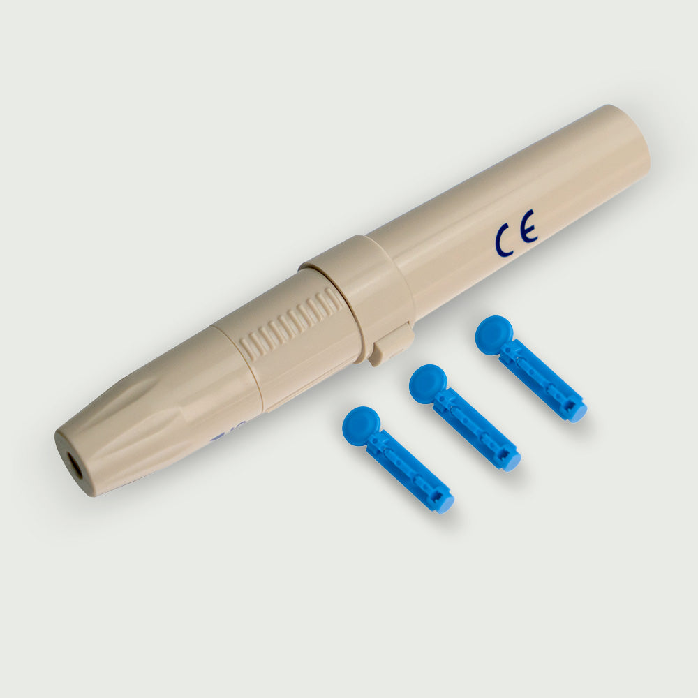 Lansettikynä, sisältää 50 lansettineulaa